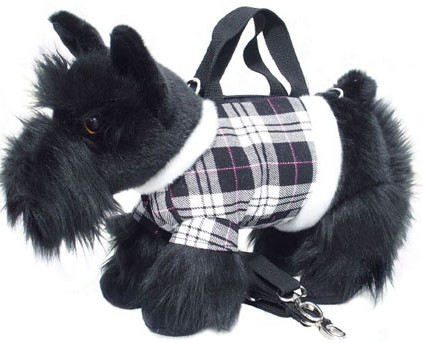 Retired Faithful Friends - SCOTTISH TERRIER SOFT TOY DOG HANDBAG/SHOULDER BAG 12"