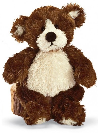 Retired Bears and Animals - MINI TEDDY BEAR BROWN & WHITE 18CM