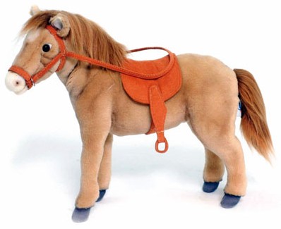 Retired Bears and Animals - BEIGE HORSE WITH SADDLE