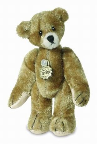 Retired Bears and Animals - MINIATURE TEDDY DARK GOLD 6CM