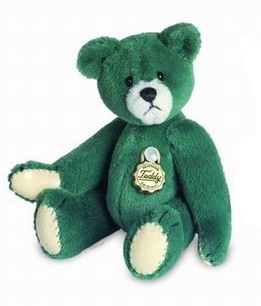 Retired Bears and Animals - MINIATURE TEDDY BEAR GREEN 6CM