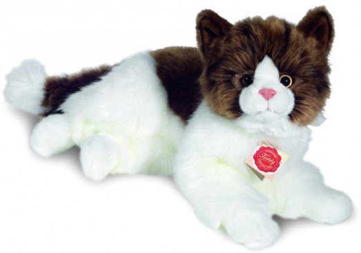Retired Bears and Animals - CAT BROWN & WHITE 35CM