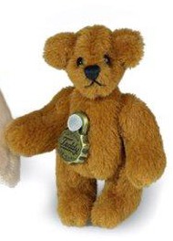Retired Bears and Animals - MINIATURE TEDDY OLD GOLD 4CM