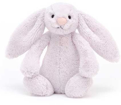 Retired Jellycat at Corfe Bears - BASHFUL BUNNY LAVENDER 18CM