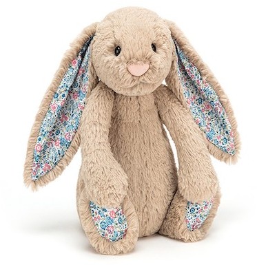 Retired Jellycat at Corfe Bears - BLOSSOM BUNNY BEIGE 18CM