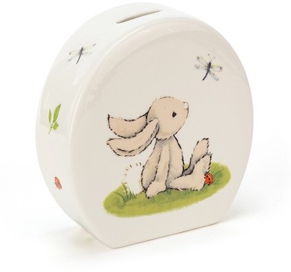 Retired Jellycat at Corfe Bears - BASHFUL BUNNY CERAMIC MONEY BOX