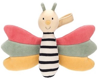 Retired Jellycat at Corfe Bears - DOODLEBUG BUTTERFLY RATTLE/CRINKLE 17CM
