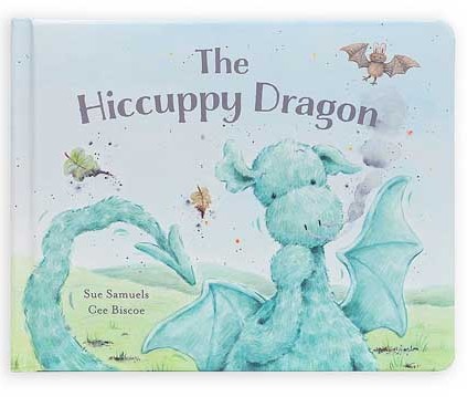 Retired Jellycat at Corfe Bears - BOOK - THE HICCUPPY DRAGON