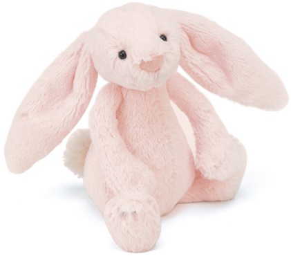 Jellycat Bunnies - BASHFUL BUNNY PINK SMALL (RATTLE) 18CM