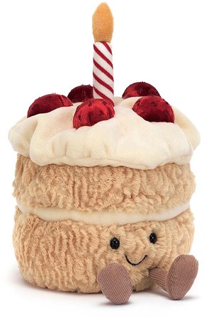 Retired Jellycat at Corfe Bears - AMUSEABLE BIRTHDAY CAKE 16CM