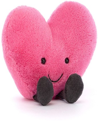 Retired Jellycat at Corfe Bears - AMUSEABLE HOT PINK HEART SMALL 11CM