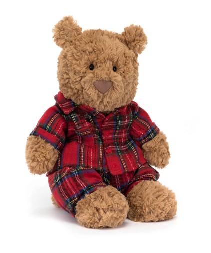 Retired Jellycat at Corfe Bears - BARTHOLOMEW BEAR BEDTIME 26CM