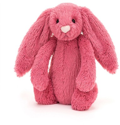 Retired Jellycat at Corfe Bears - BASHFUL BUNNY CERISE SMALL 18CM