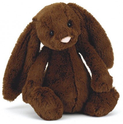 Retired Jellycat at Corfe Bears - BASHFUL BUNNY CHOCOLATE 31CM