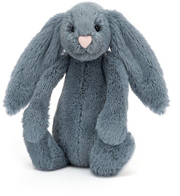 Jellycat Bunnies - BASHFUL BUNNY DUSKY BLUE LITTLE 18CM