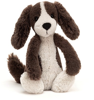 Retired Jellycat at Corfe Bears - BASHFUL FUDGE PUPPY SMALL / LITTLE  18CM