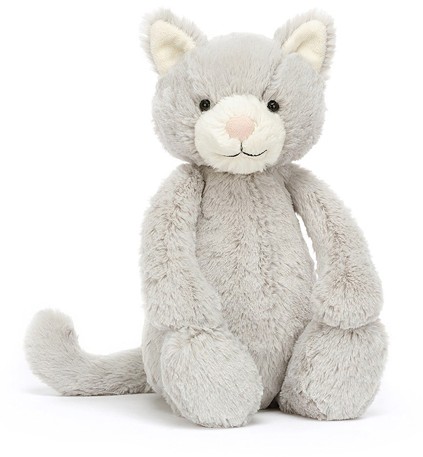 Retired Jellycat at Corfe Bears - BASHFUL GREY KITTY ORIGINAL 31CM