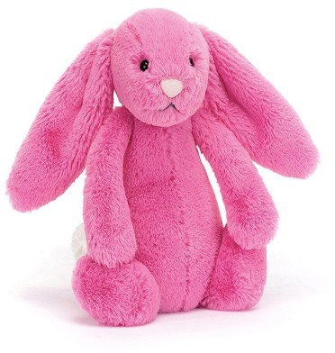 Jellycat Bunnies - BASHFUL BUNNY HOT PINK LITTLE 18CM