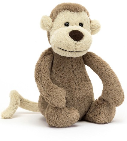 Jellycat Animals - BASHFUL MONKEY LITTLE  18CM