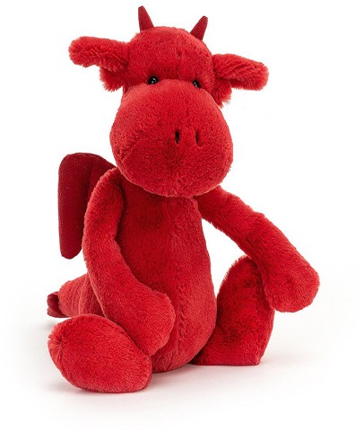 Retired Jellycat at Corfe Bears - BASHFUL RED DRAGON 31CM
