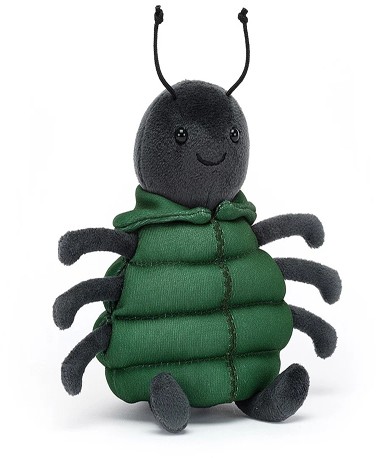 Retired Jellycat at Corfe Bears - ANORAKNID BLACK SPIDER 13CM