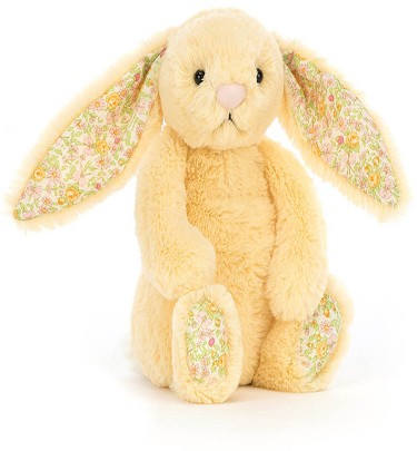 Retired Jellycat at Corfe Bears - BLOSSOM BUNNY LEMON SMALL / LITTLE 18CM