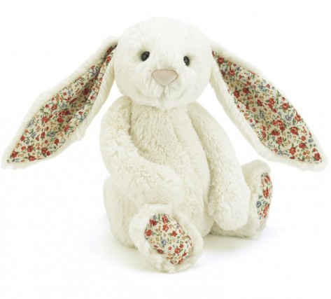 Retired Jellycat at Corfe Bears - BLOSSOM BUNNY CREAM 18CM