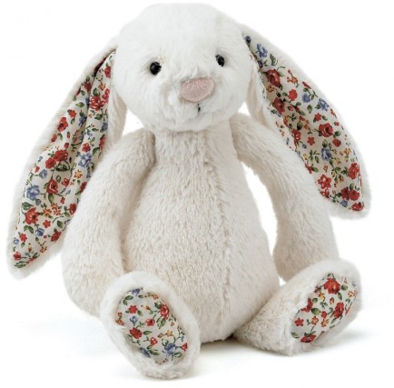 Retired Jellycat at Corfe Bears - BLOSSOM BUNNY CREAM 18CM