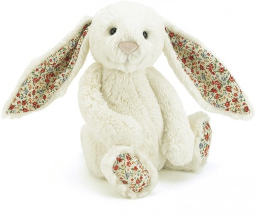 Retired Jellycat at Corfe Bears - BLOSSOM BUNNY CREAM 31CM