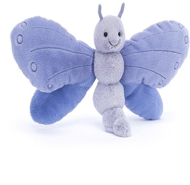 Retired Jellycat at Corfe Bears - BLUEBELL BUTTERFLY BLUE 32CM