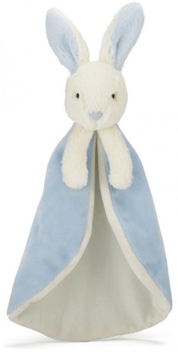 Retired Jellycat at Corfe Bears - BOBTAIL BUNNY SOOTHER BLUE 24CM