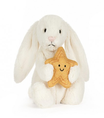 Jellycat Bunnies - CREAM BUNNY WITH STAR 31CM