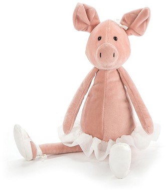 Retired Jellycat at Corfe Bears - DANCING DARCEY PIG 33CM