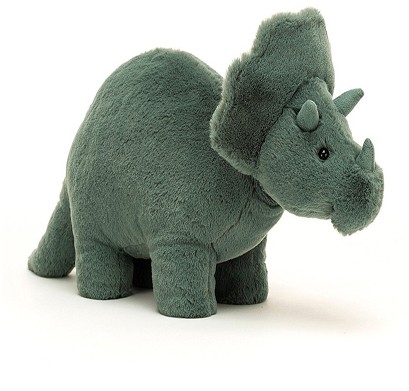 Retired Jellycat at Corfe Bears - FOSSILLY TRICERATOPS MEDIUM 17CM