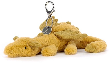 Jellycat Bag Charms - GOLDEN DRAGON BAG CHARM 22CM