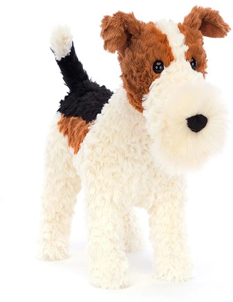 Retired Jellycat at Corfe Bears - HECTOR FOX TERRIER 23CM