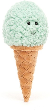 Retired Jellycat at Corfe Bears - IRRESISTIBLE ICE CREAM MINT 18CM