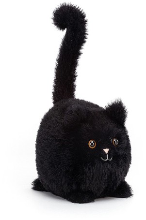 Retired Jellycat at Corfe Bears - KITTEN CABOODLE BLACK 10CM