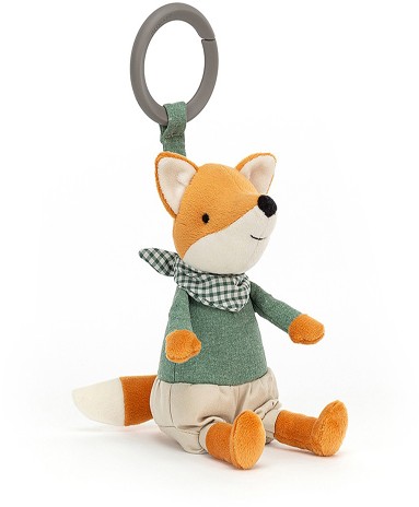 Retired Jellycat at Corfe Bears - LITTLE RAMBLER FOX RATTLE 14CM