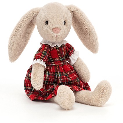 Retired Jellycat at Corfe Bears - LOTTIE BUNNY TARTAN 27CM