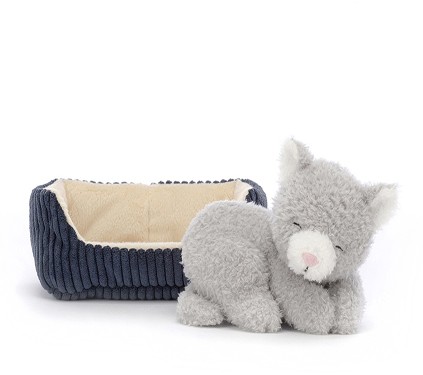 Retired Jellycat at Corfe Bears - NAPPING NIPPER CAT 14CM