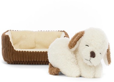 Retired Jellycat at Corfe Bears - NAPPING NIPPER DOG 14CM