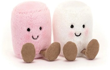 Jellycat Amuseables - AMUSEABLE PINK AND WHITE MARSHMALLOWS 15CM