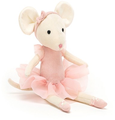 Retired Jellycat at Corfe Bears - PIROUETTE MOUSE CANDY 27CM