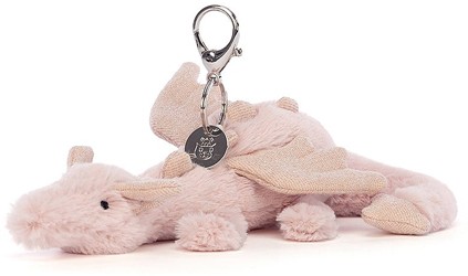 Jellycat Bag Charms - ROSE DRAGON BAG CHARM 22CM