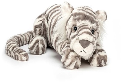 Retired Jellycat at Corfe Bears - SACHA SNOW TIGER LITTLE 29CM