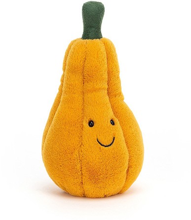 Retired Jellycat at Corfe Bears - SQUISHY SQUASH YELLOW 18CM