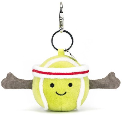 Jellycat Bag Charms - AMUSEABLE SPORTS TENNIS BAG CHARM 13CM