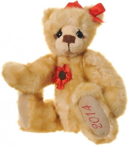 Retired Kaycee Bears - POPPY 2014 YEAR BEAR 15"