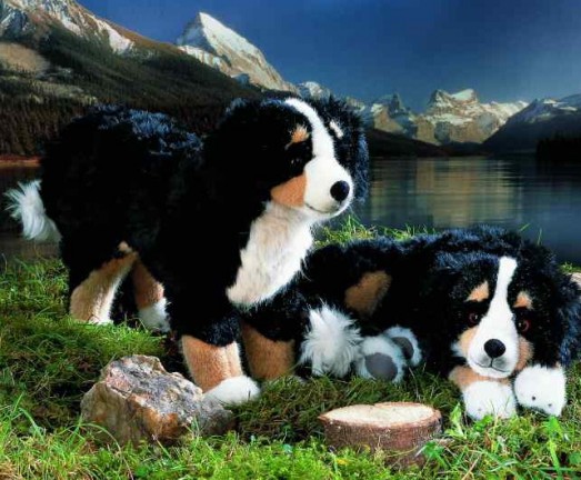 Retired Kosen Animals - BERNESE MOUNTAIN DOG STANDING 37CM